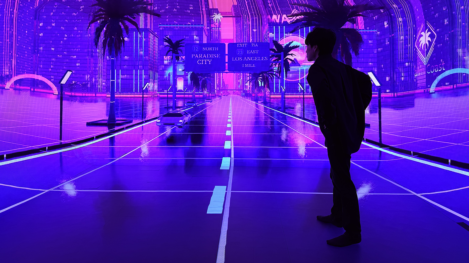 通常のサイネージにはない体験と驚き（拡散）