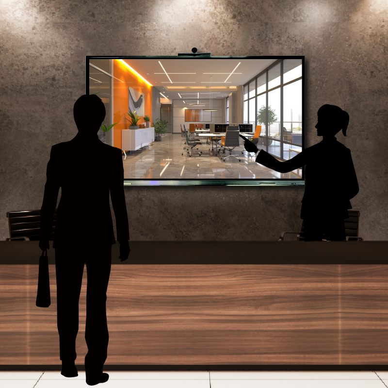 タッチ式液晶モニター　65V型