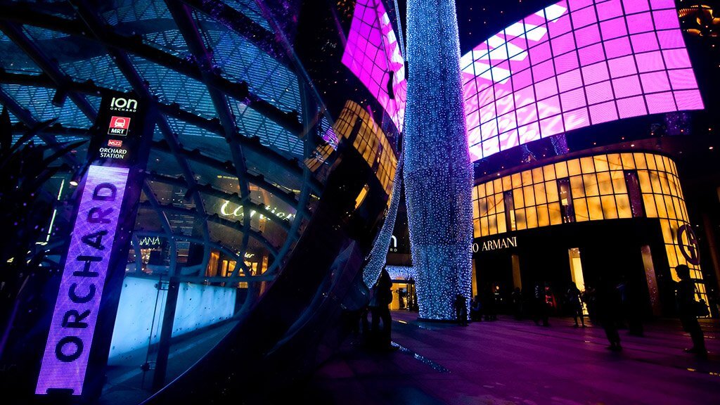 ION OrchardのLEDビジョン