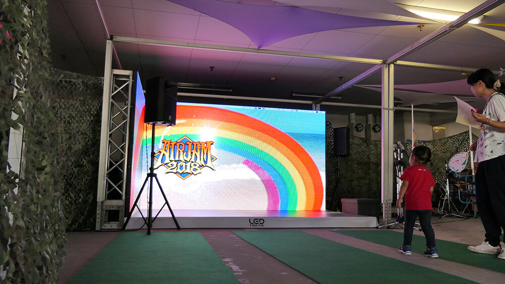 AIR JAM 2018 キッズエリアLEDビジョンレンタル