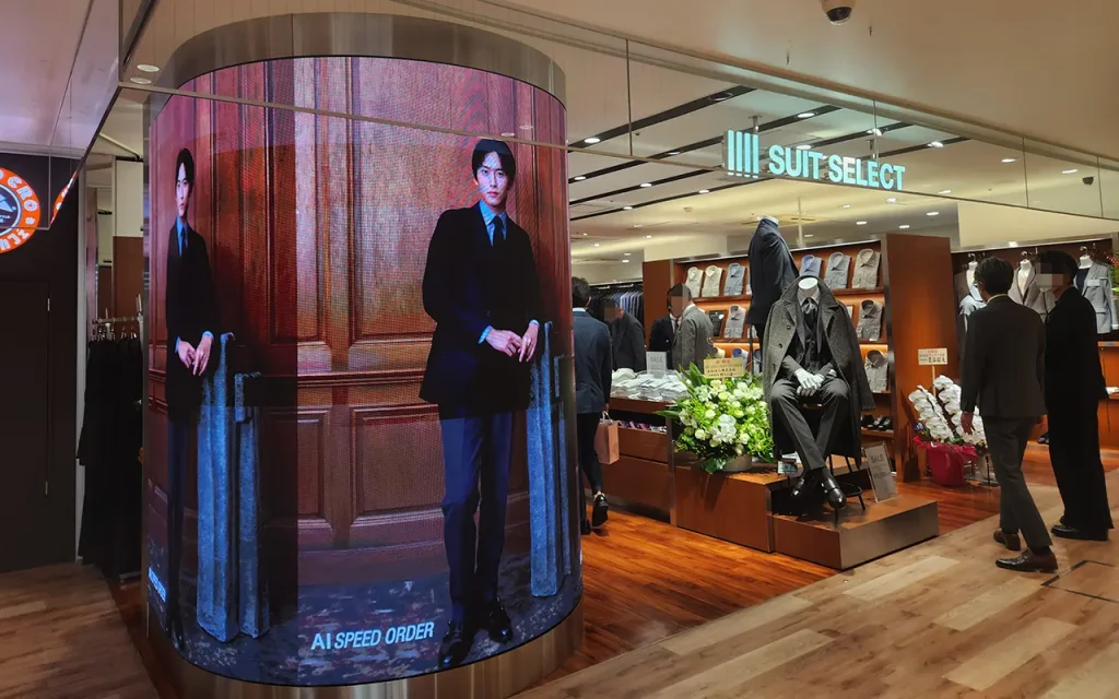 LEDビジョン活用イメージ画像_SUIT-SELECT