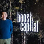 ブーストキャピタル麻布台オフィスのLEDビジョンと小澤隆生