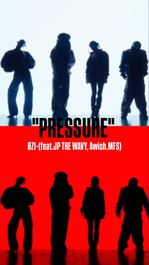 「PRE55URE」のMV撮影に設置されたLEDビジョン